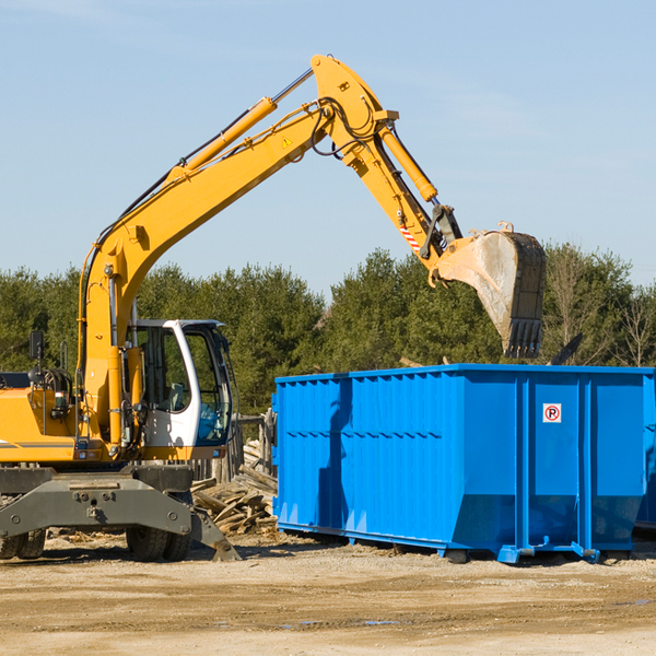 can i choose the location where the residential dumpster will be placed in Manzanola Colorado